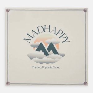 NWT MadHappy Summer Outdoors Silk Scarf. 100% Silk.